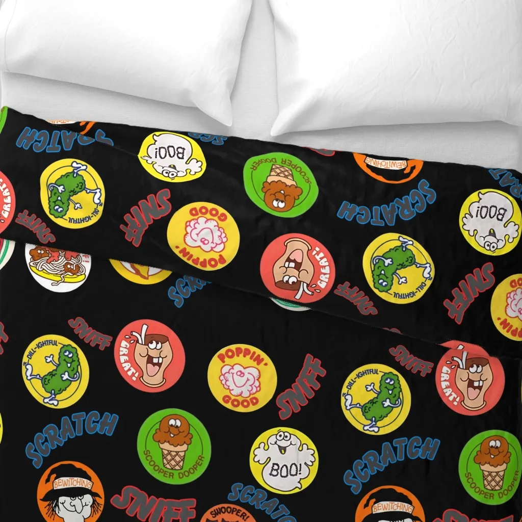 Scratch N Sniff Stickers Duvet Cover - Yellow alternate view