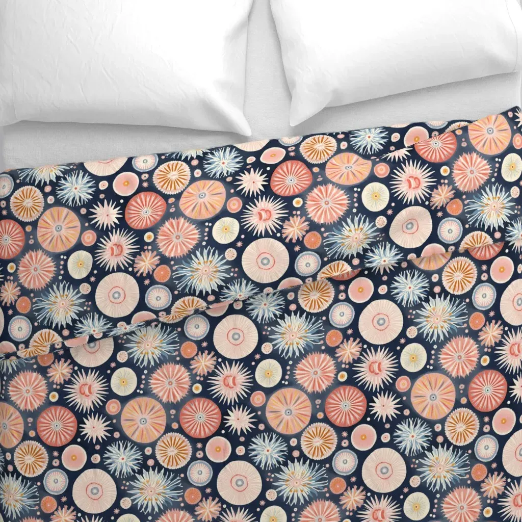 Sea Bloom Mandala Duvet Cover - Pink alternate view