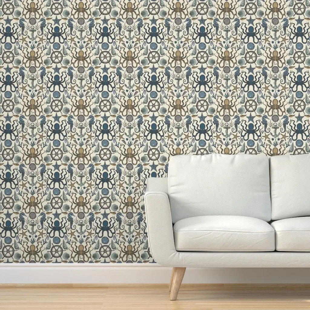 Sea Ya Later Peel and Stick Wallpaper - Multi-Color product