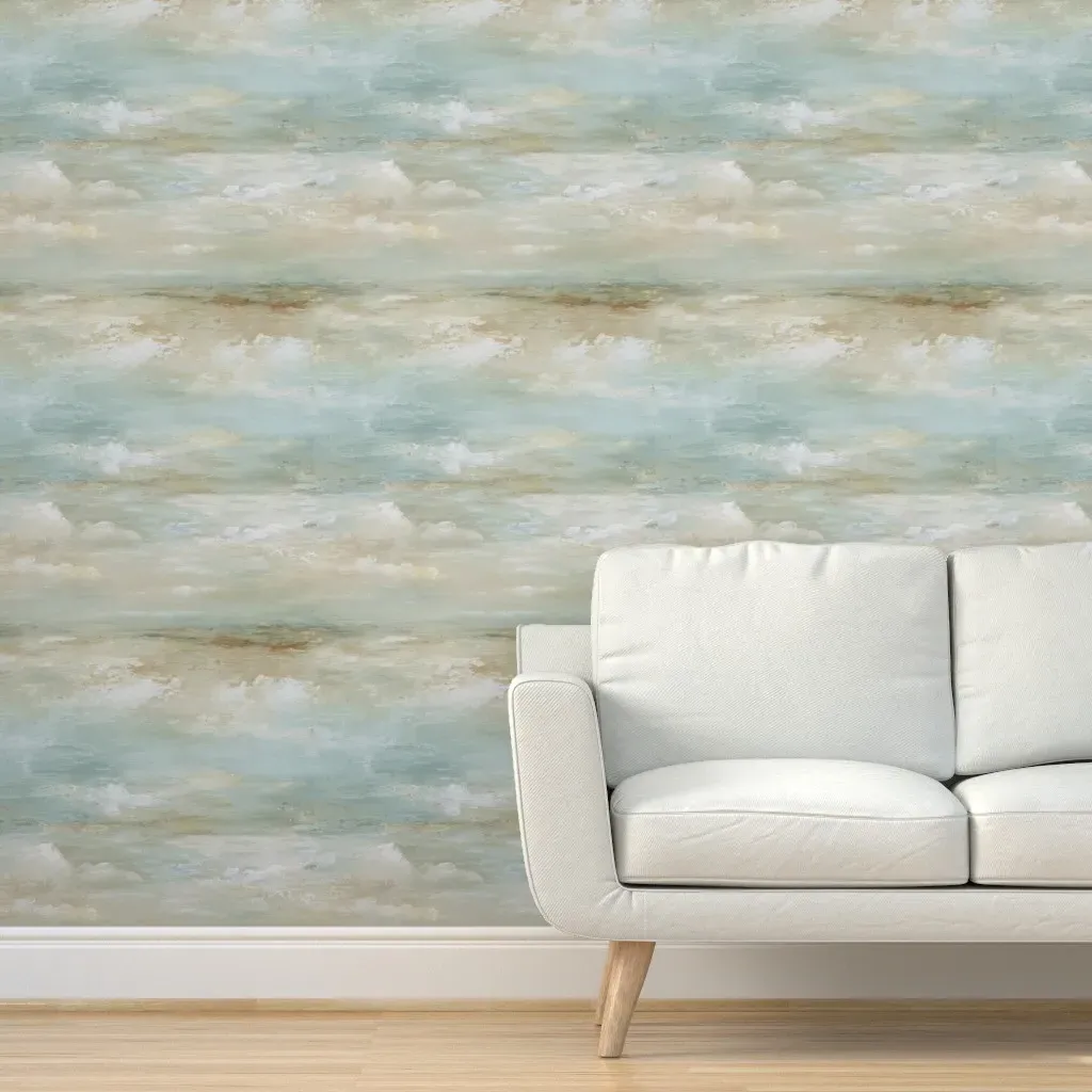 Seafield Ocean Blues Peel and Stick Wallpaper - Removable product