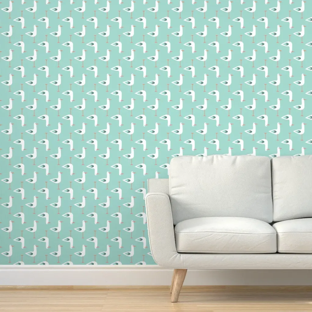Seagull Peel and Stick Wallpaper - White product