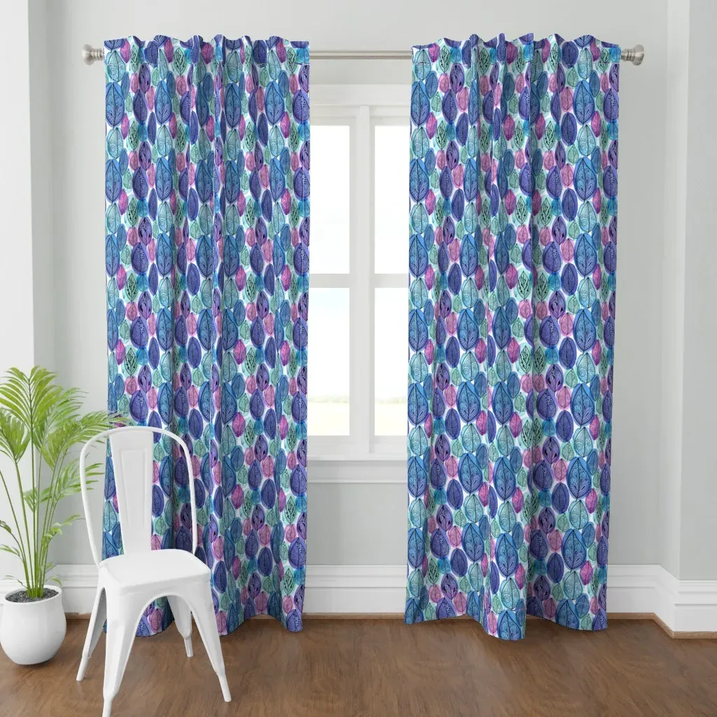 Seamless Pattern Curtain Panel - Purple product