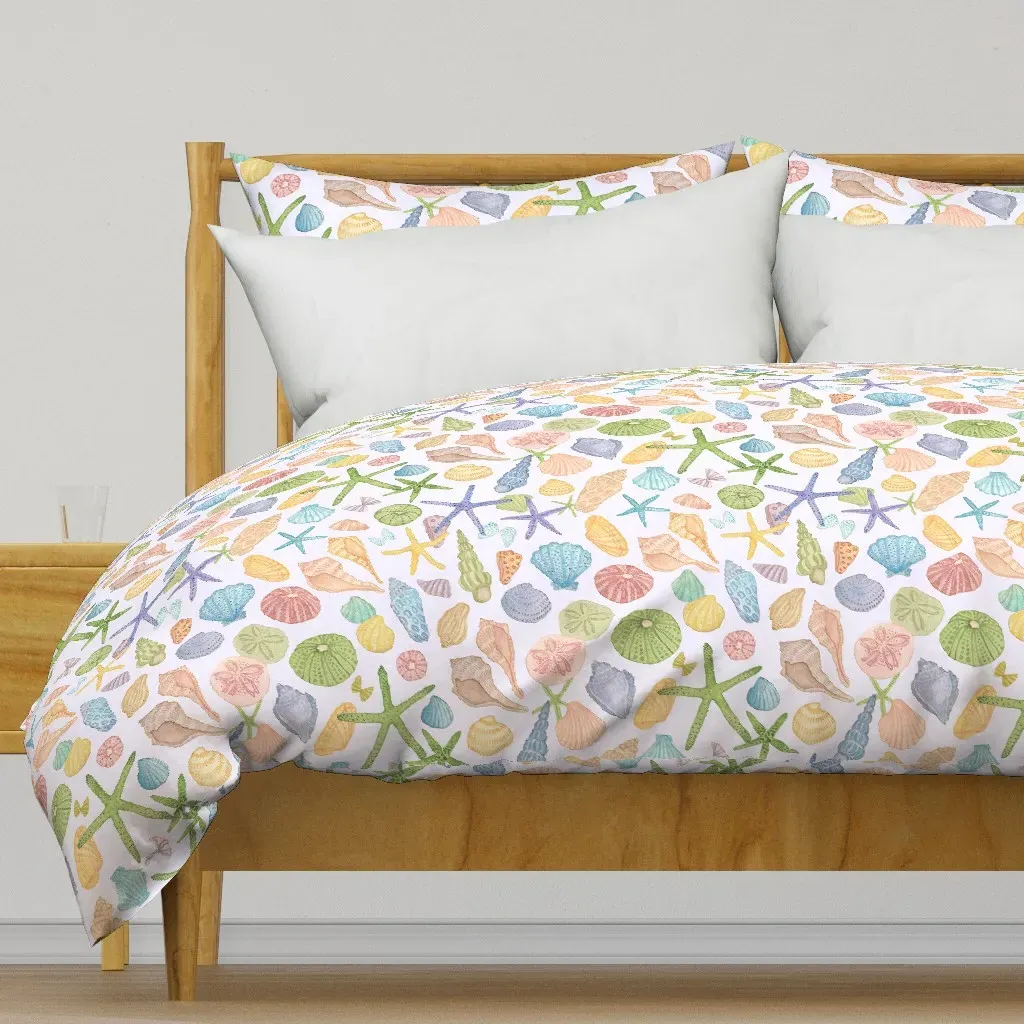 Seashells Duvet Cover - Light Purple product