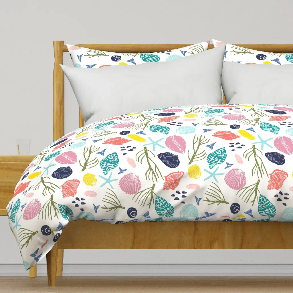 Seashells Of The Carolinas Duvet Cover - Pink product