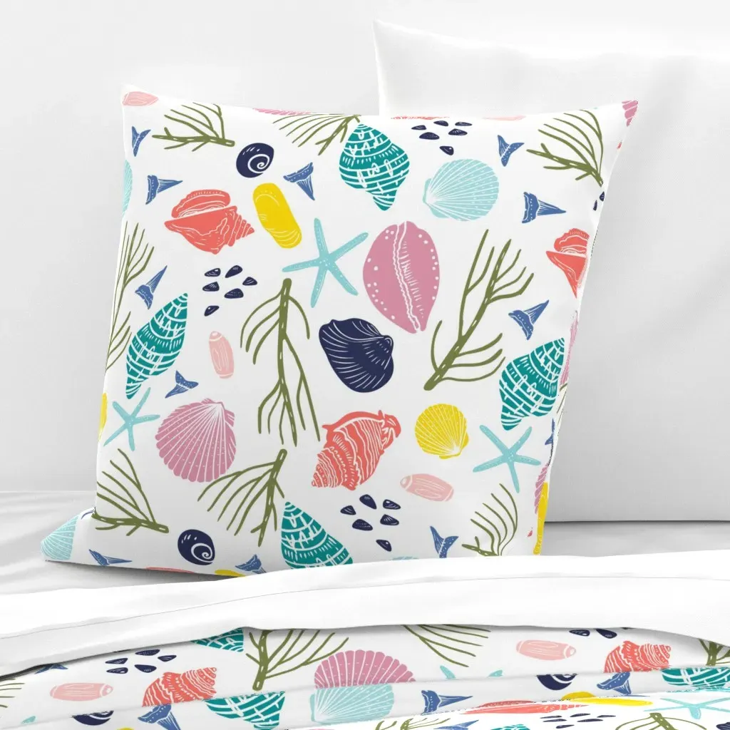 Seashells Of The Carolinas Jumbo Euro Pillow Sham - Pink product