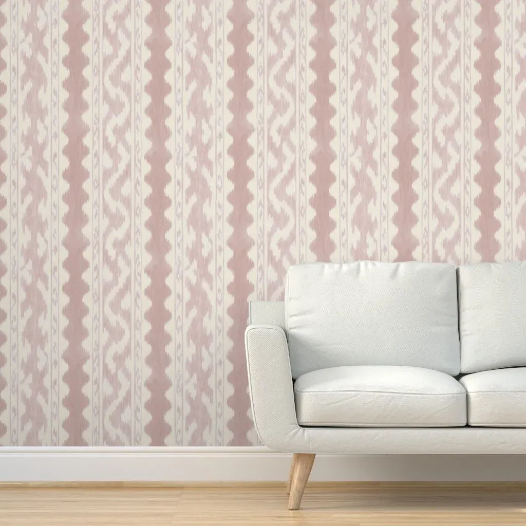 Seaside Ikat Peel and Stick Wallpaper - Mauve product