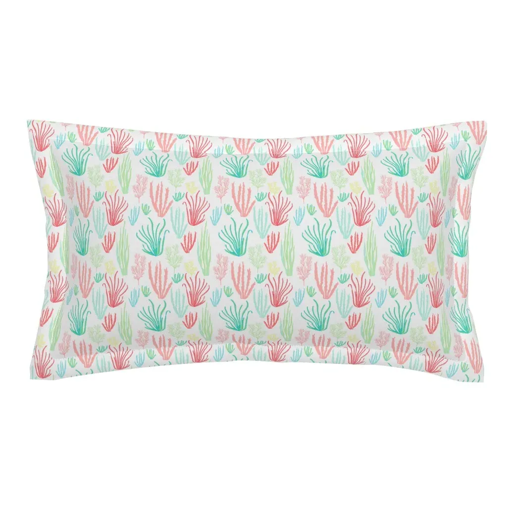 Seaweed Corals King Pillow Sham - Coral product