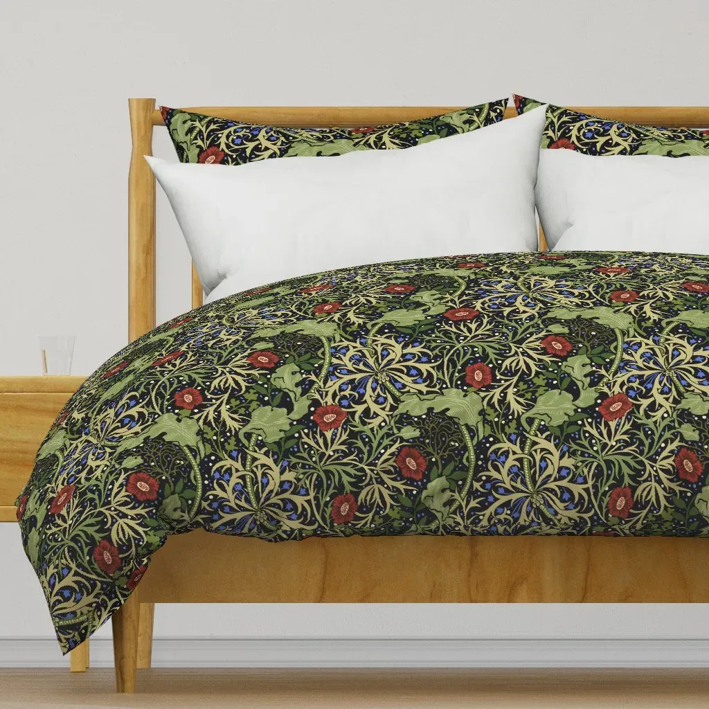 Seaweed In Sea Medley Duvet Cover - Green product