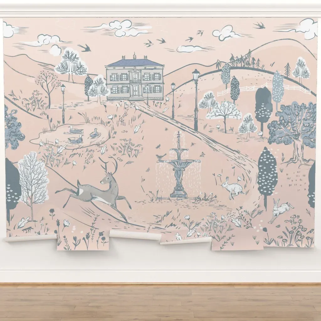 Secret Garden In Spring Peel and Stick Wall Mural product