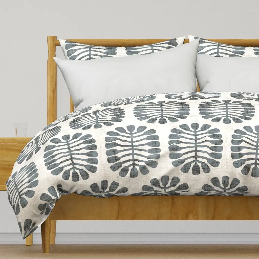 Seeded Slate Large Duvet Cover - Dusty Blue product