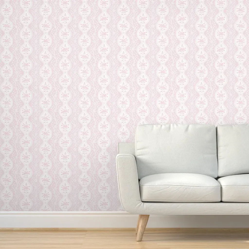 Seine Serpentine Ballet Slipper Peel and Stick Wallpaper - Pink product