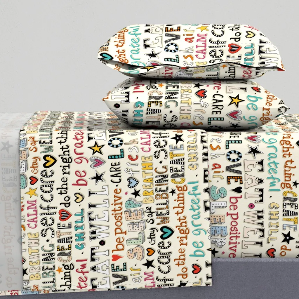 Self Care Queen Size Sheet Set - Beige product