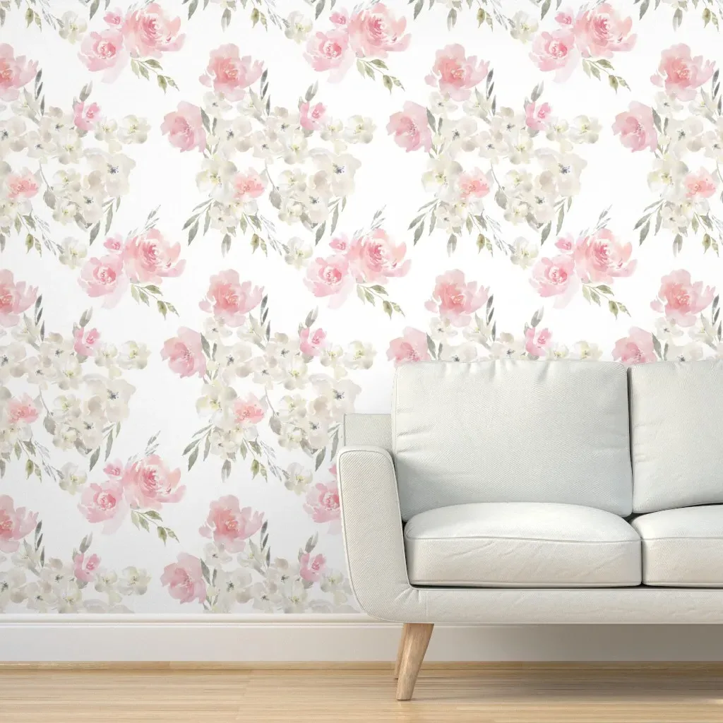 Serena Rose Peel and Stick Wallpaper - Blush Pink product