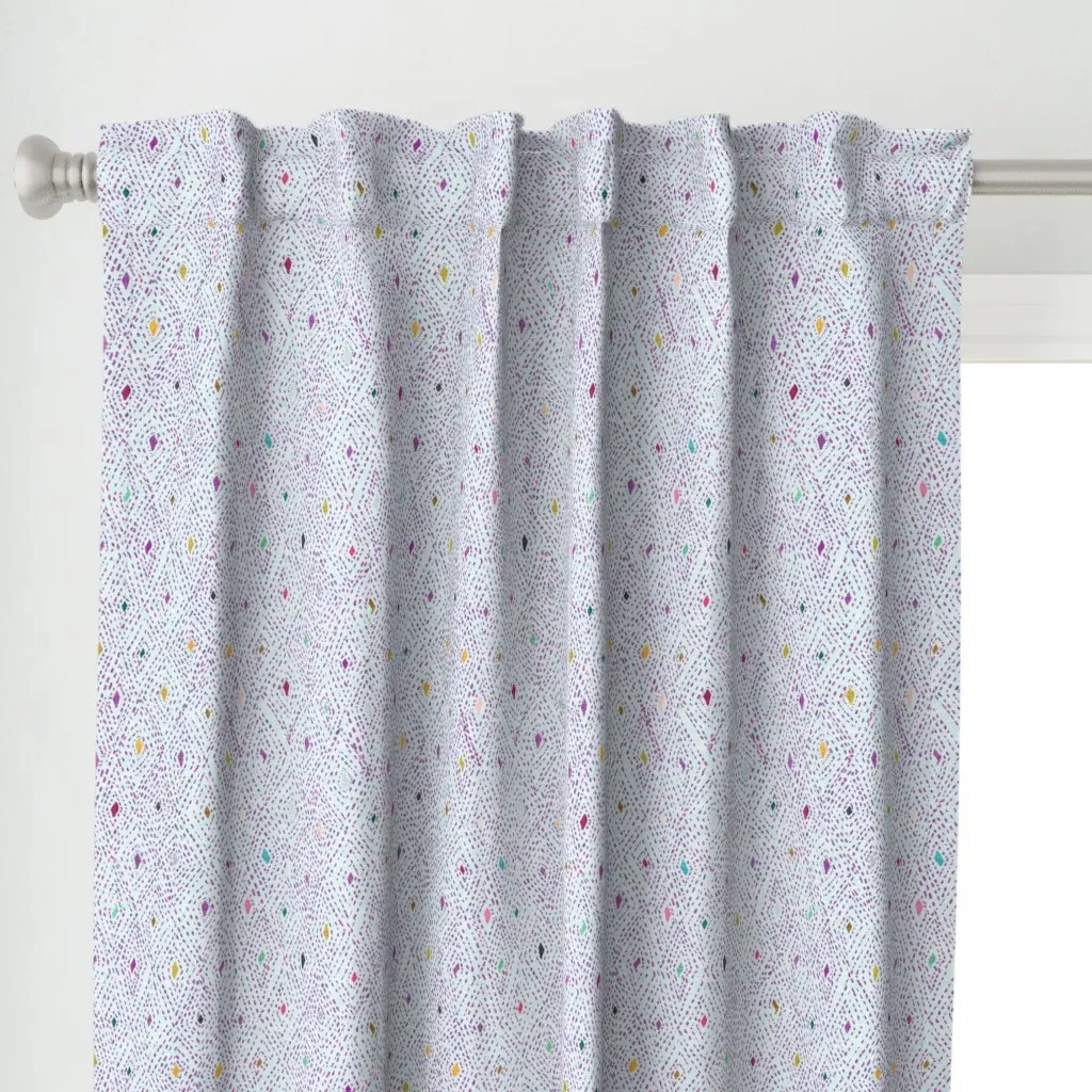 Serendipity Jewels Curtain Panel - Purple alternate view