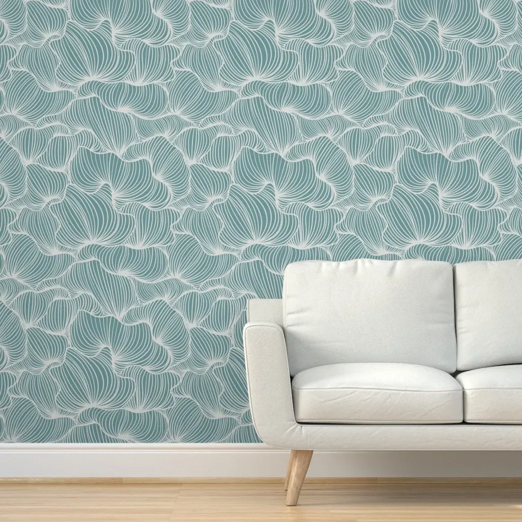 Serenity Large Peel and Stick Wallpaper - Teal product