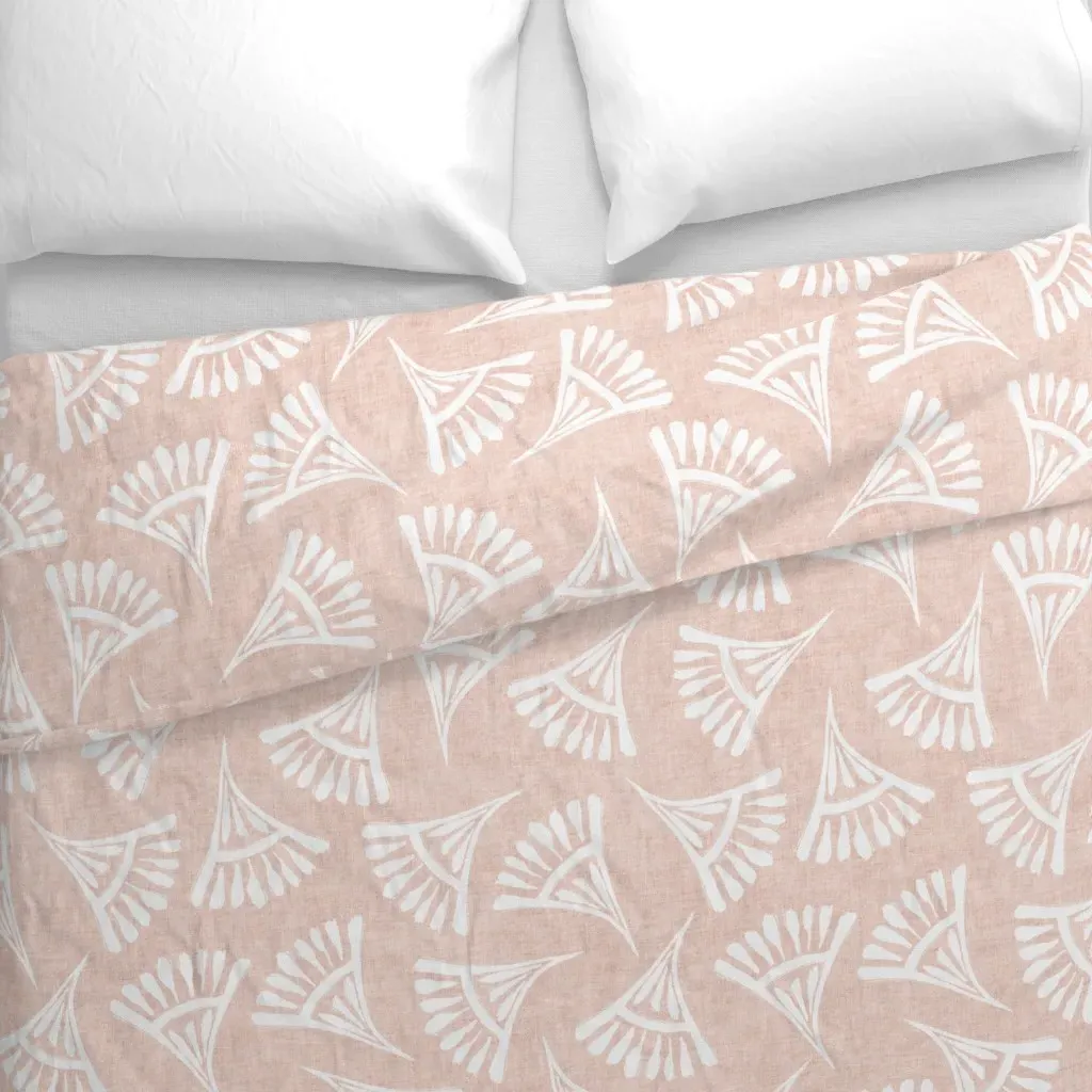 Shades Of Papyrus Duvet Cover - White alternate view