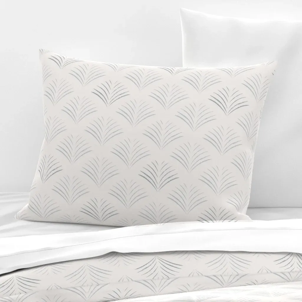Shadows Standard Knife Edge Pillow - Light Blue, Cotton Sateen product