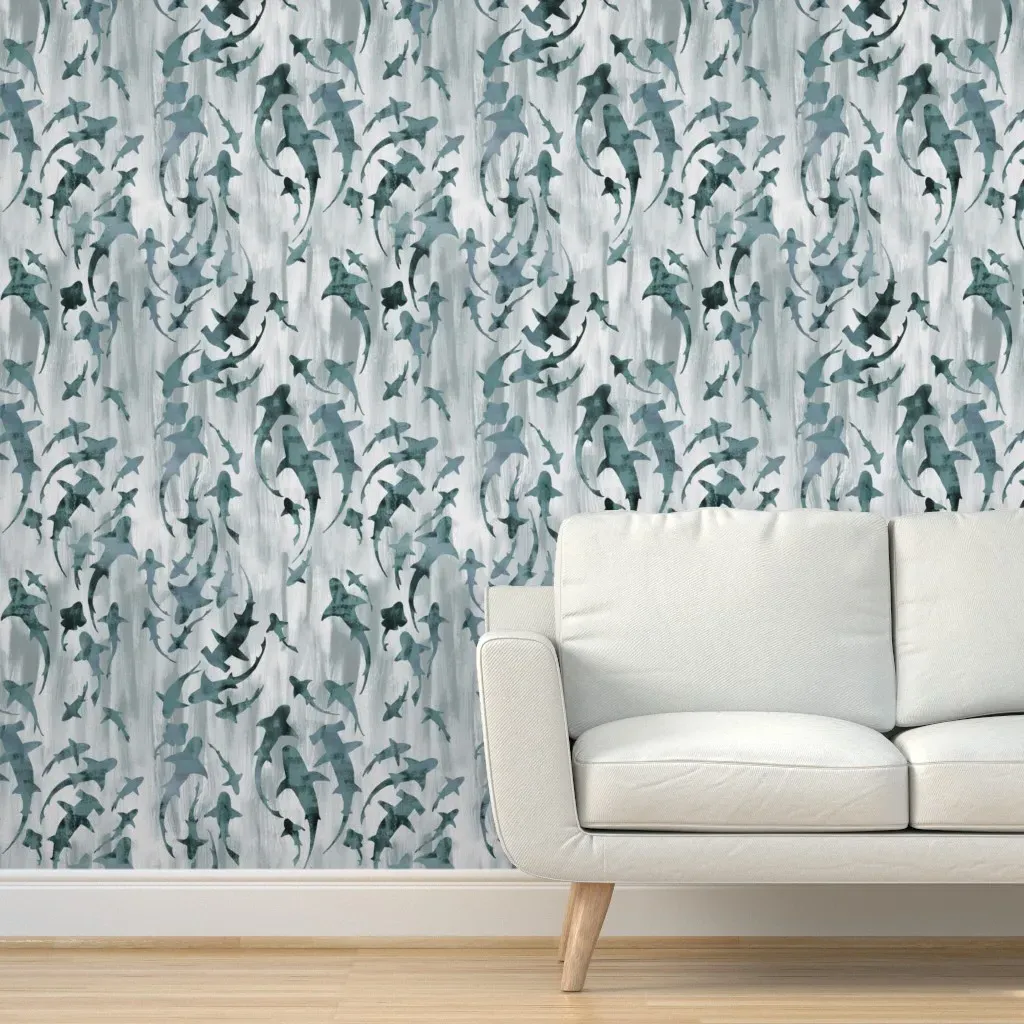 Shark Peel and Stick Wallpaper Removable - Sage product