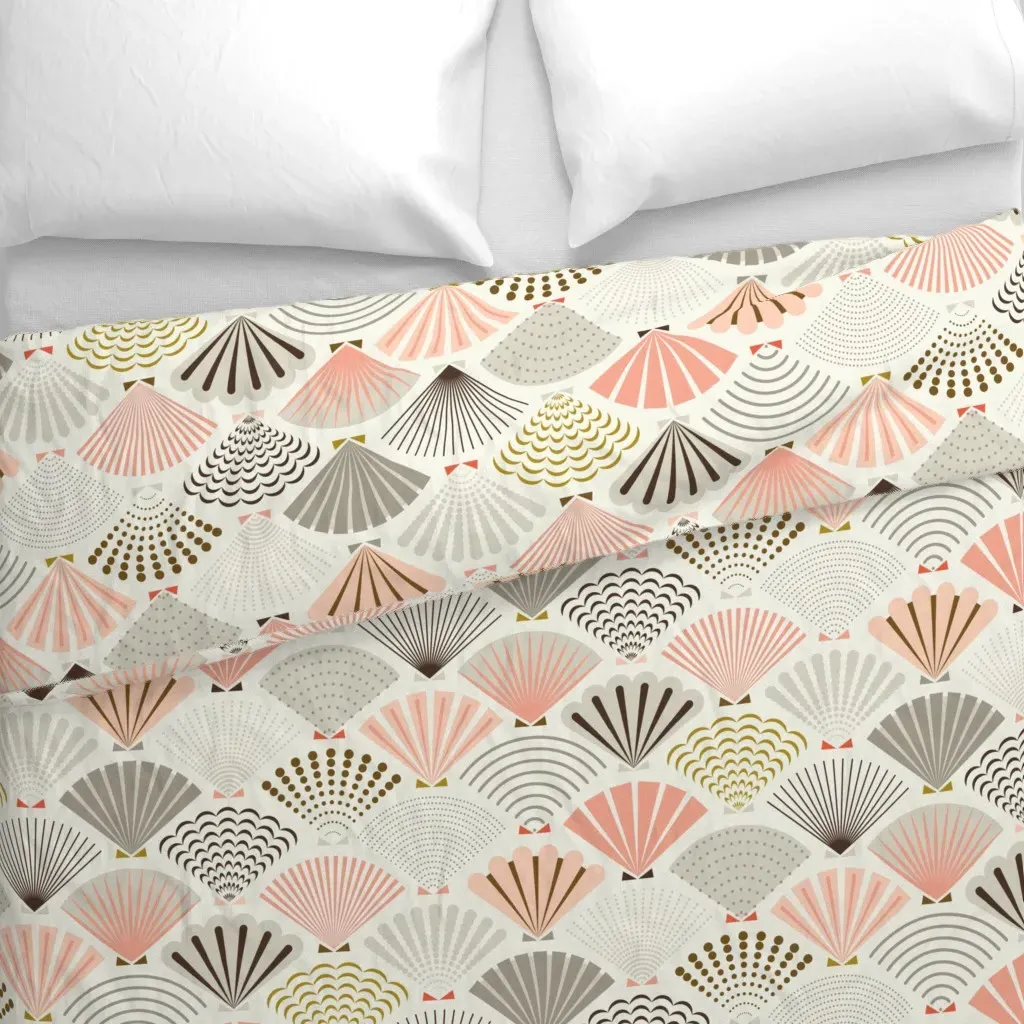 She Sells Seashells Duvet Cover - Pink alternate view