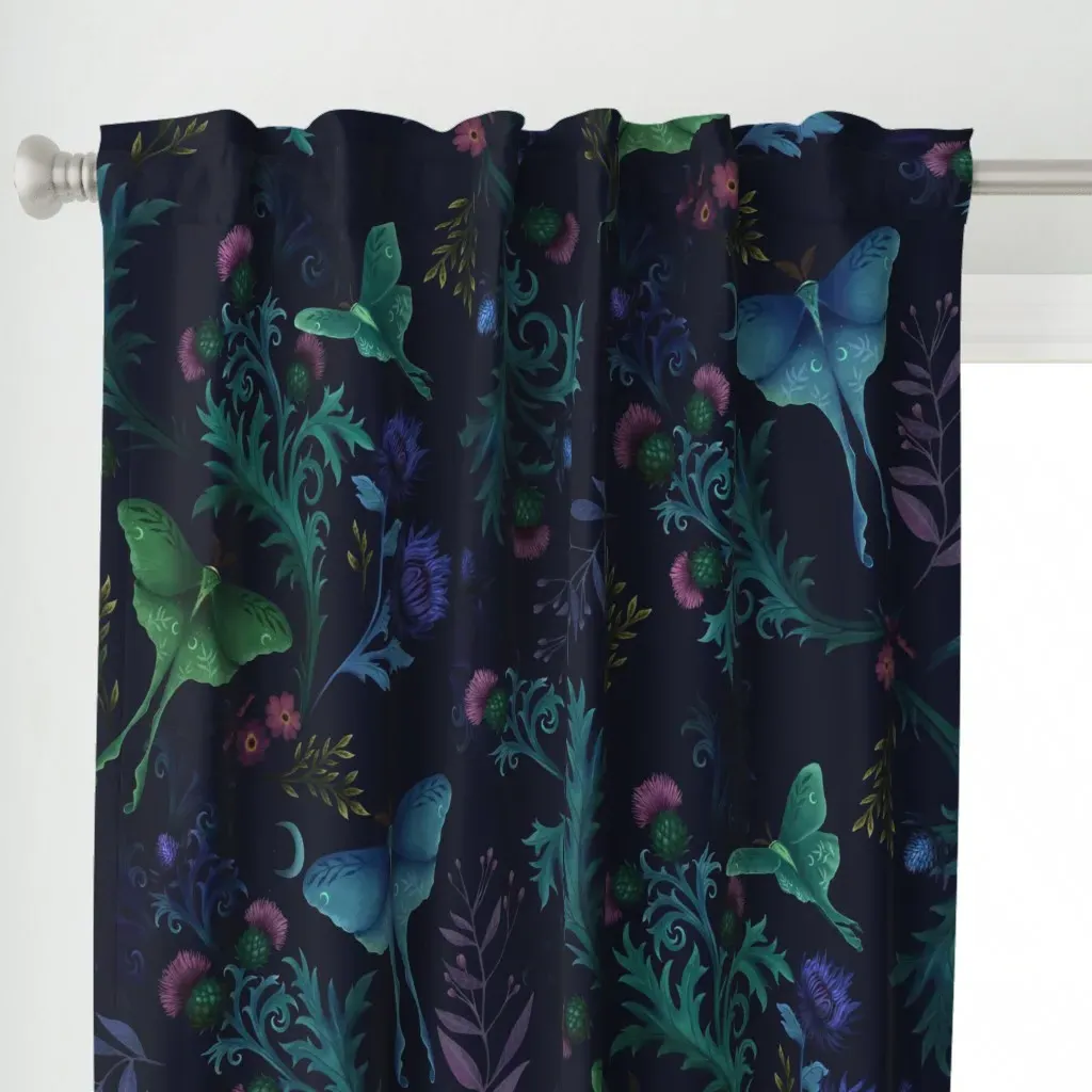 Sheila's Highland Curtain Panel - Green alternate view