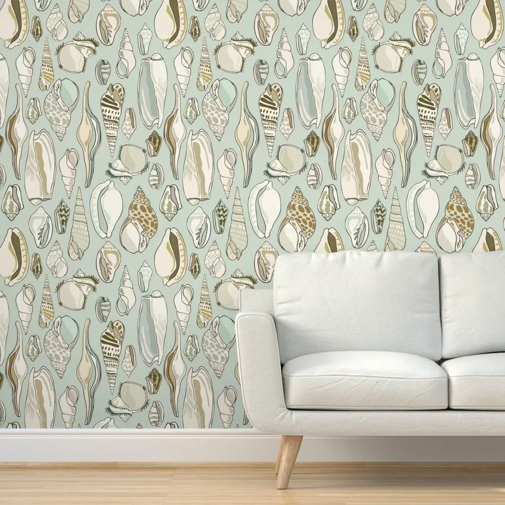 Shells Peel and Stick Wallpaper - Beige product