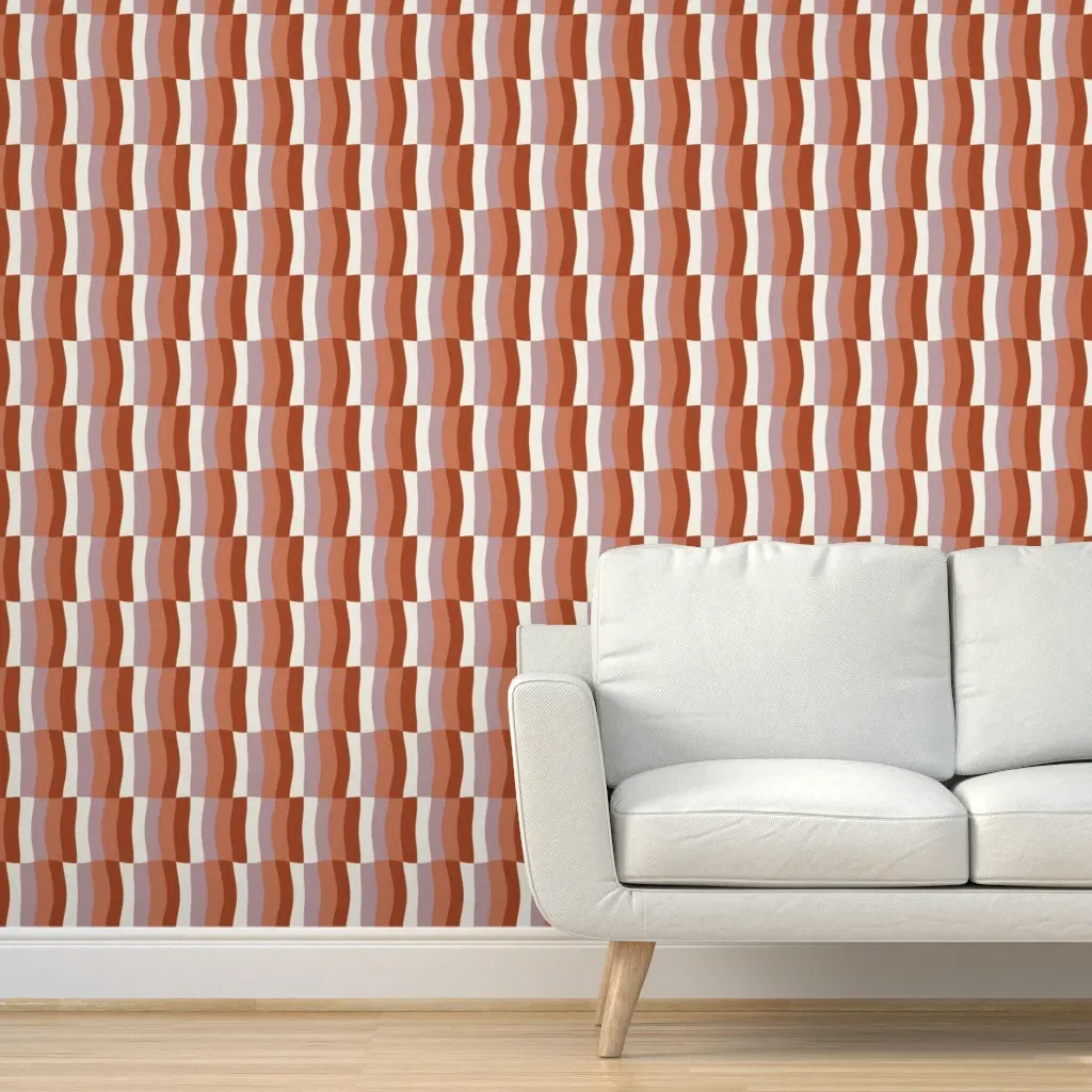 Sherbert Melt Peel and Stick Wallpaper - Terracotta product