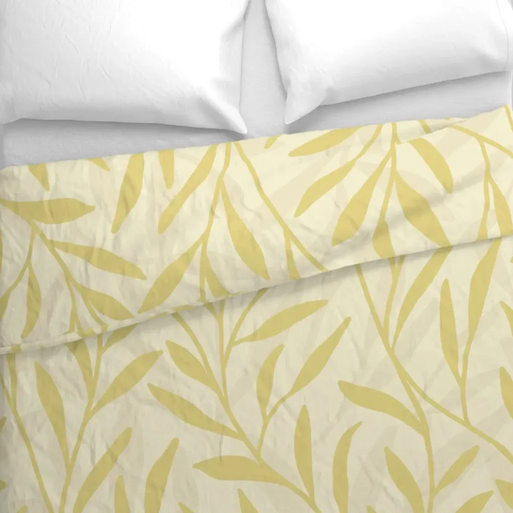 Sherwin-Williams Chartreuse SW Duvet Cover - Golden Yellow alternate view