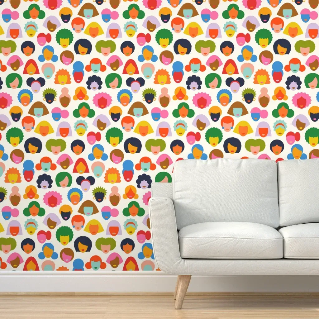 She's A Rainbow Peel and Stick Wallpaper - Removable product
