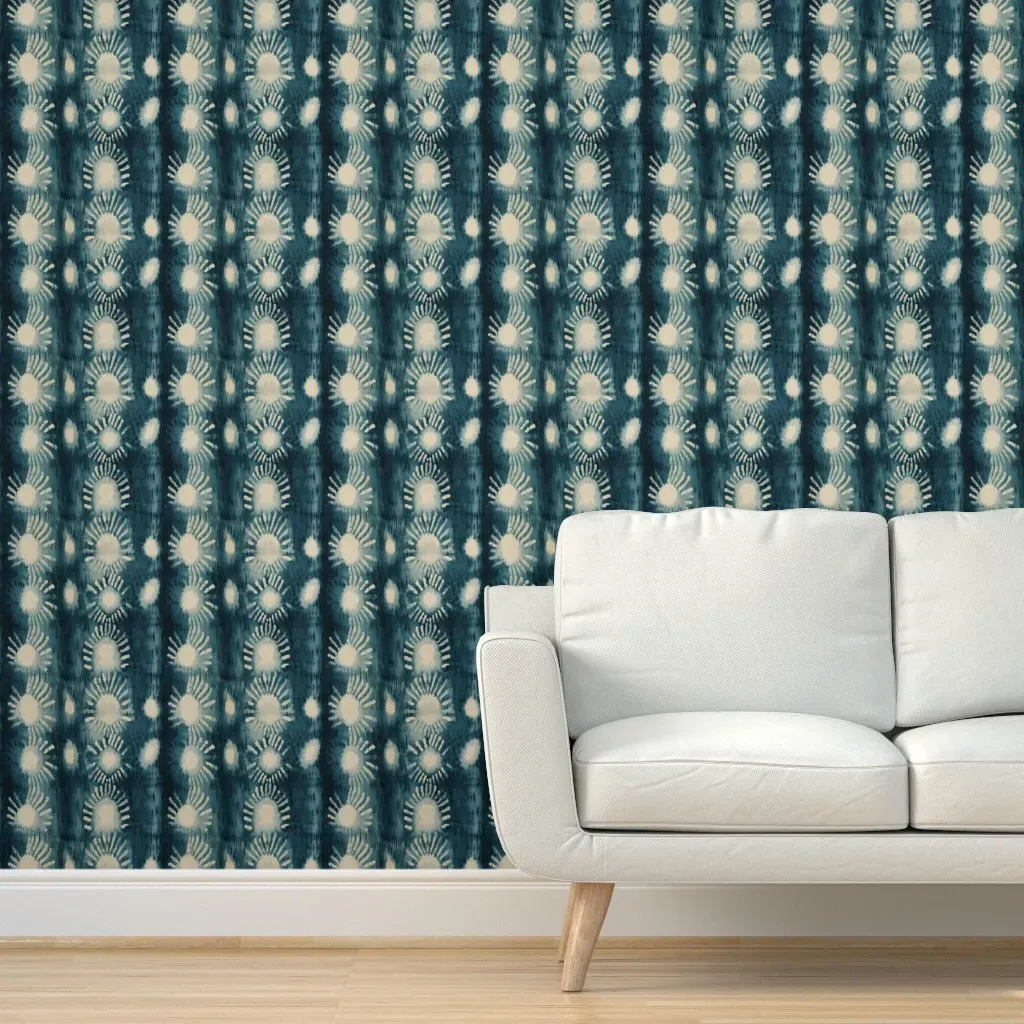 Shibo Sunny Peel and Stick Wallpaper - Indigo product