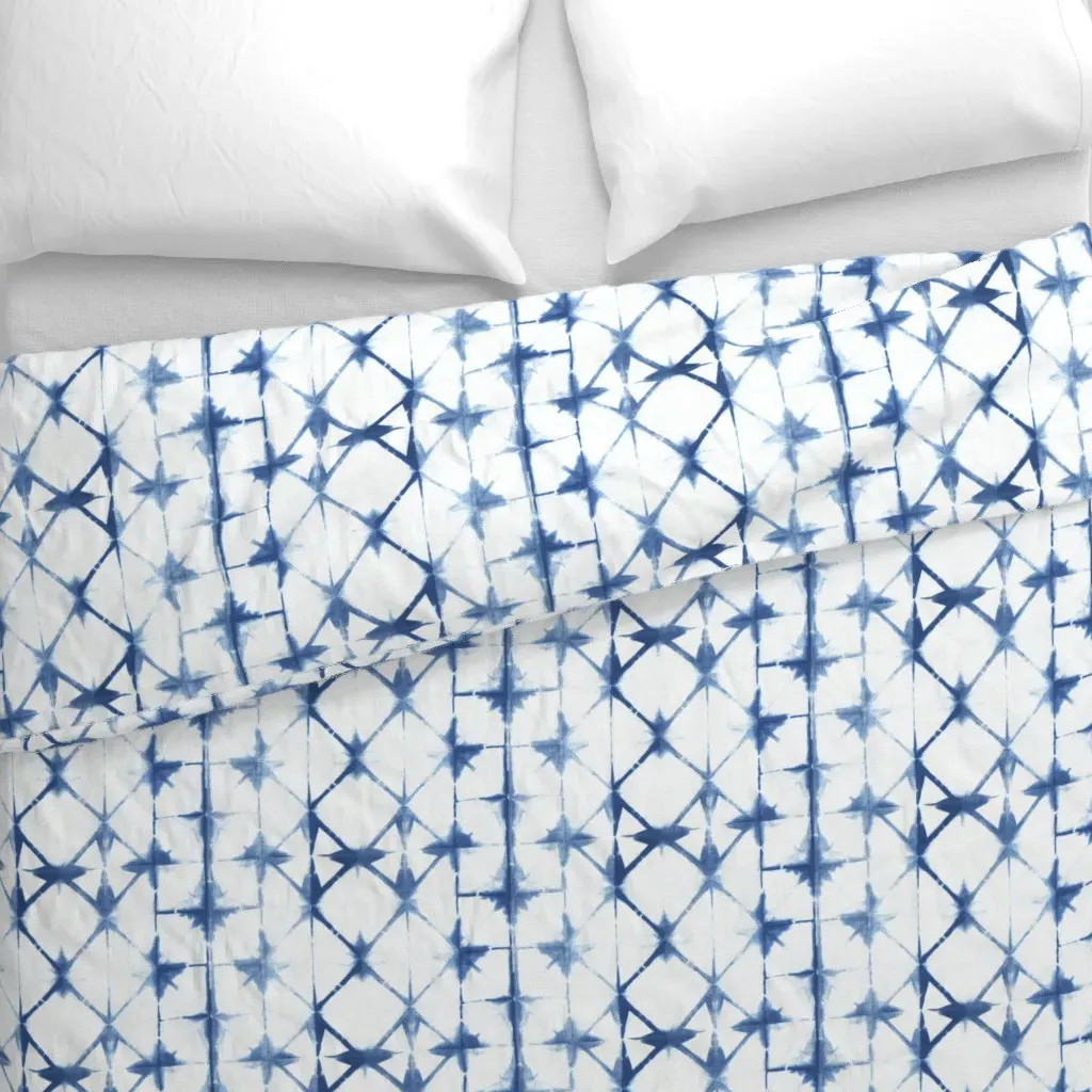 Shibori 13 Duvet Cover - Indigo alternate view