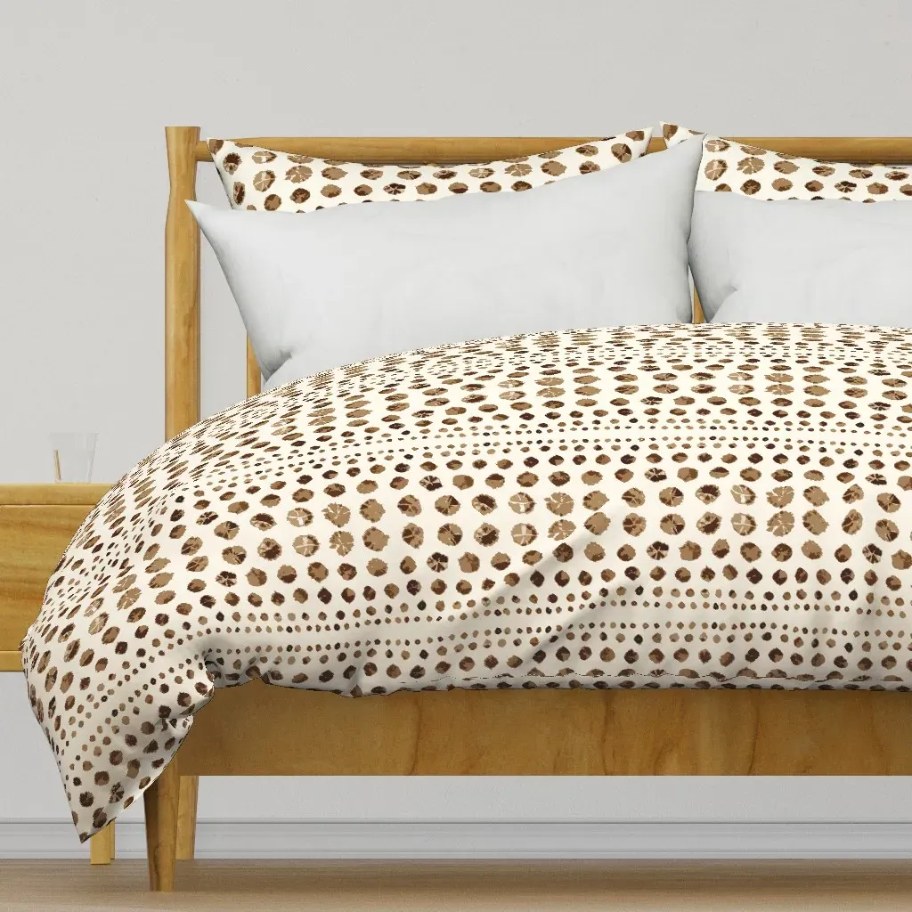 Shibori Abstract Duvet Cover - Brown product
