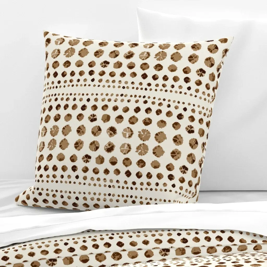 Shibori Abstract Euro Pillow Sham - Brown product