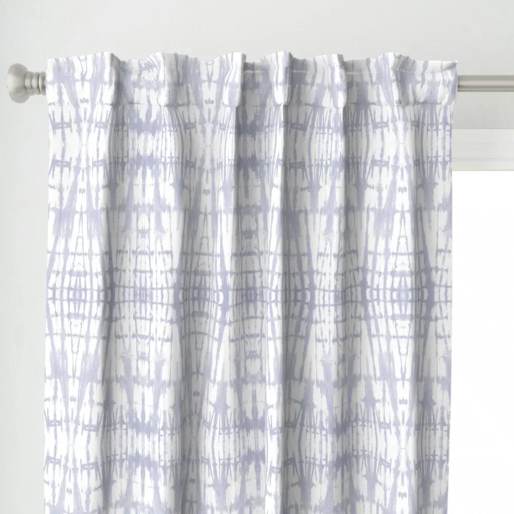 Shibori Faded Curtain Panel - Lavender alternate view