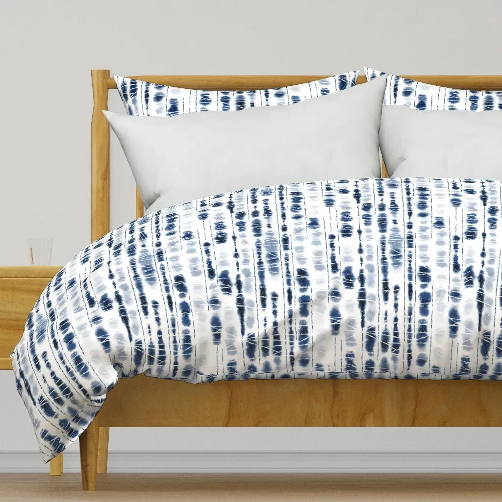 Shibori Indigo Stripes Large Duvet Cover product