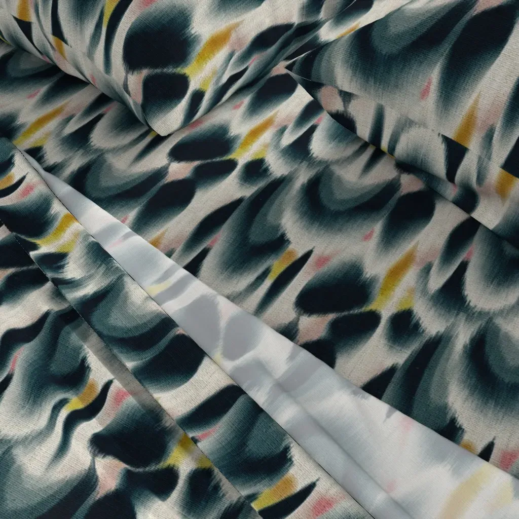 Shibori Wing Spots Full Sheet Set - Dark Teal alternate view