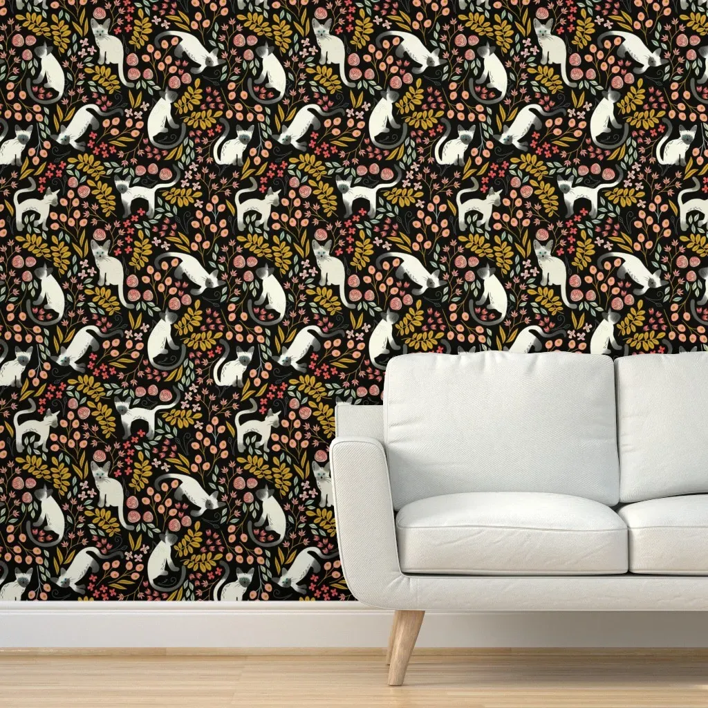 Siamese Garden Peel and Stick Wallpaper - Cream product