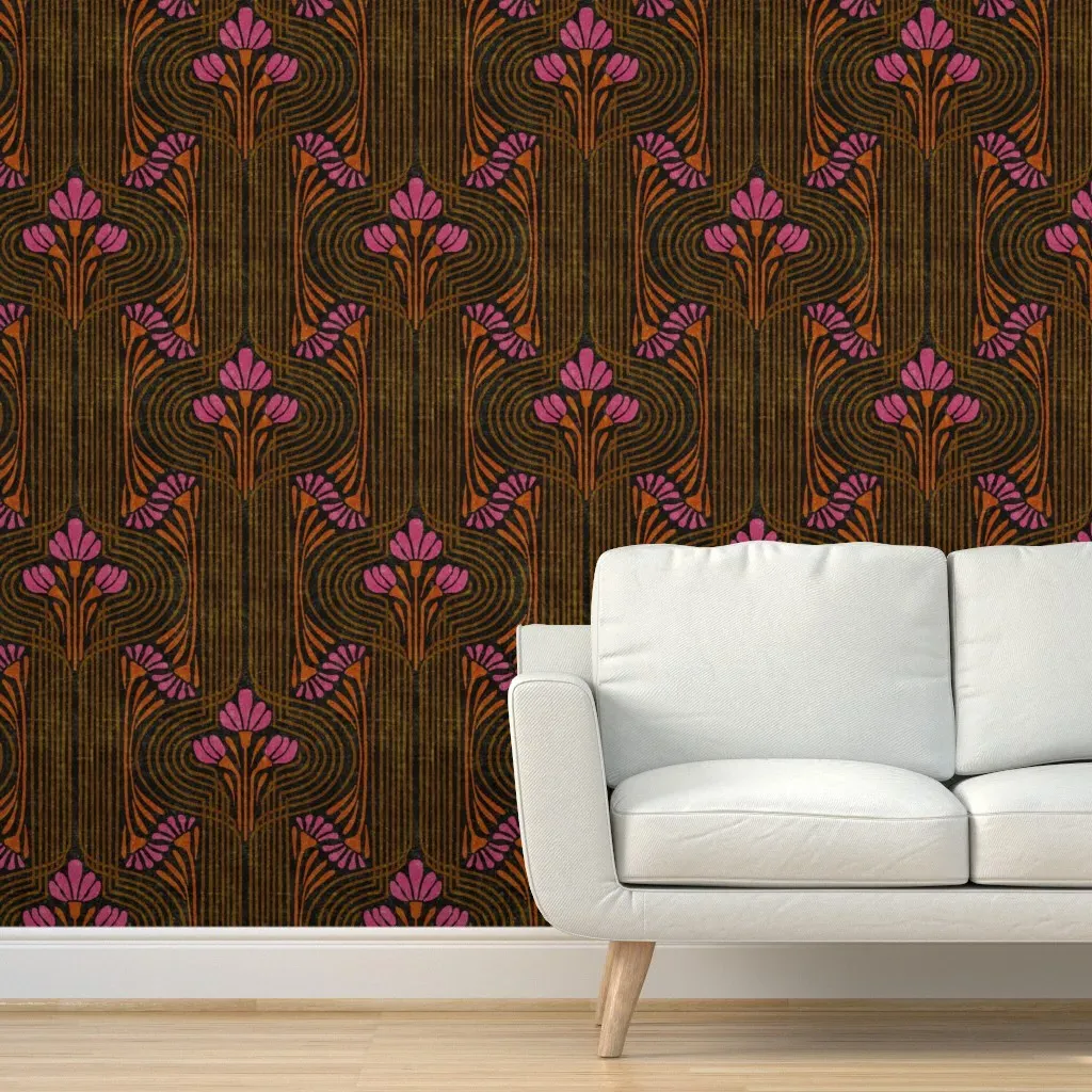 Siegfried Peel and Stick Wallpaper Removable - Pink product