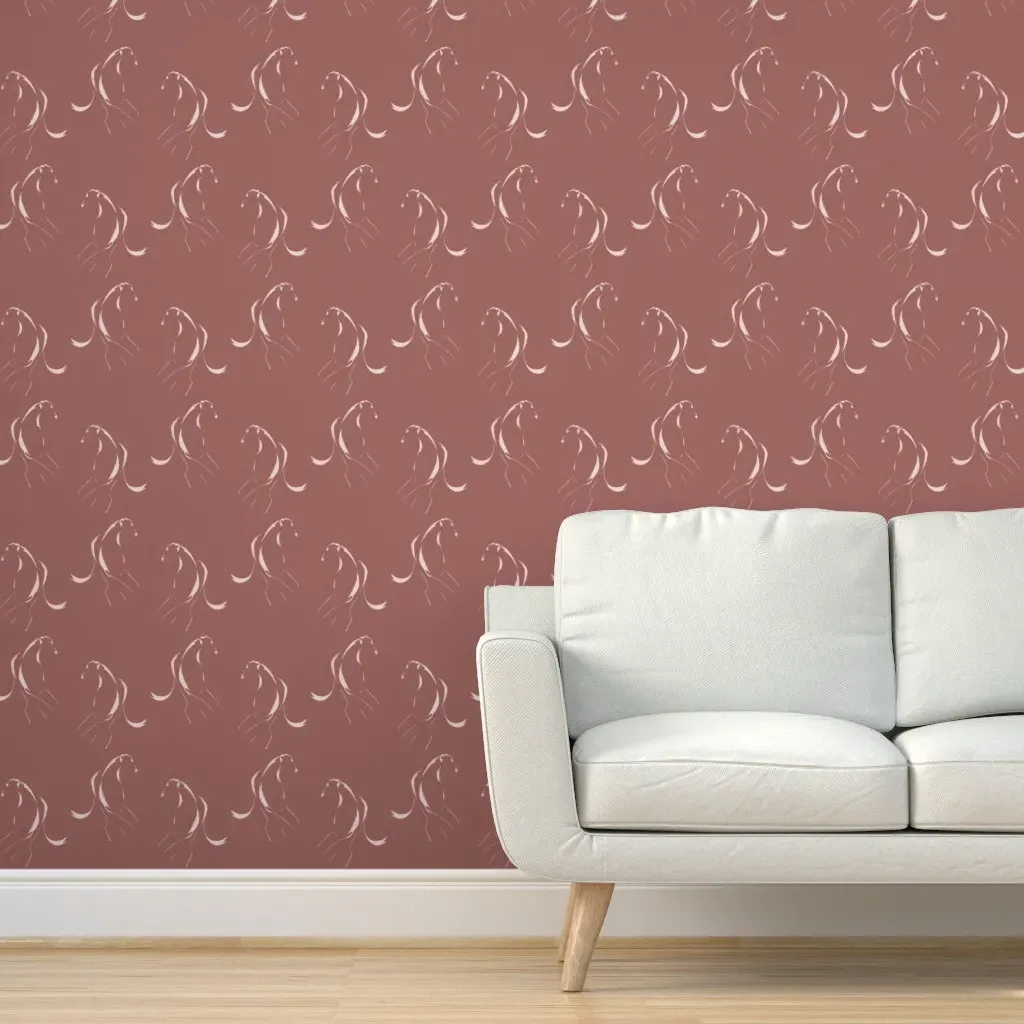 Sighthounds The Lightness Of Being Peel and Stick Wallpaper - Dusty Rose product