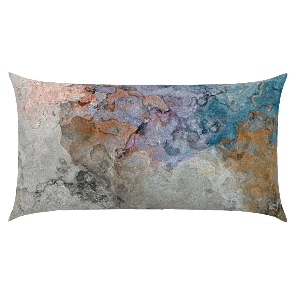 Silent Echo Abstract King Pillow Sham - Teal product