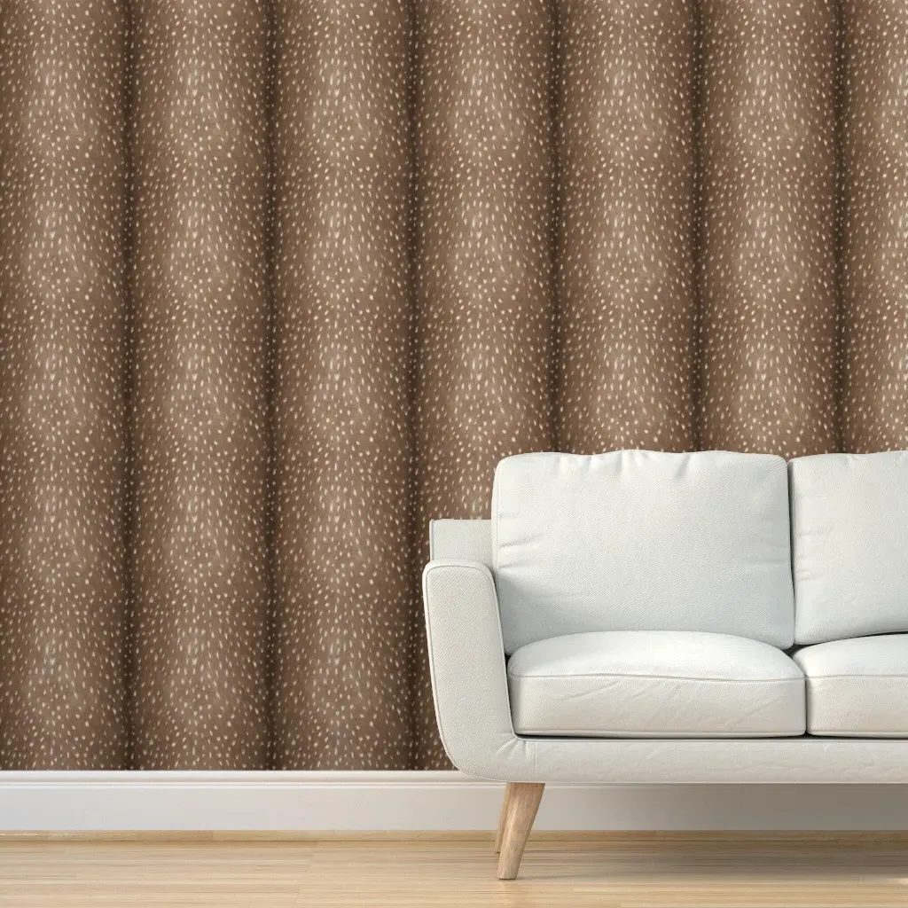Silky Deer Hide Peel and Stick Wallpaper - Brown product