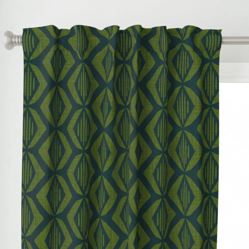 Simply Prism Curtain Panel - Dark Teal alternate view
