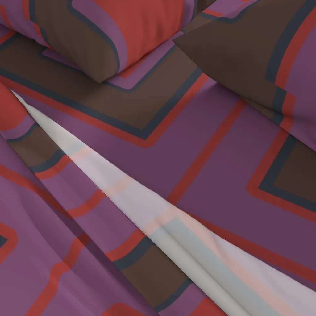 Simply Square Gdl Queen Sheet Set - Dark Red alternate view