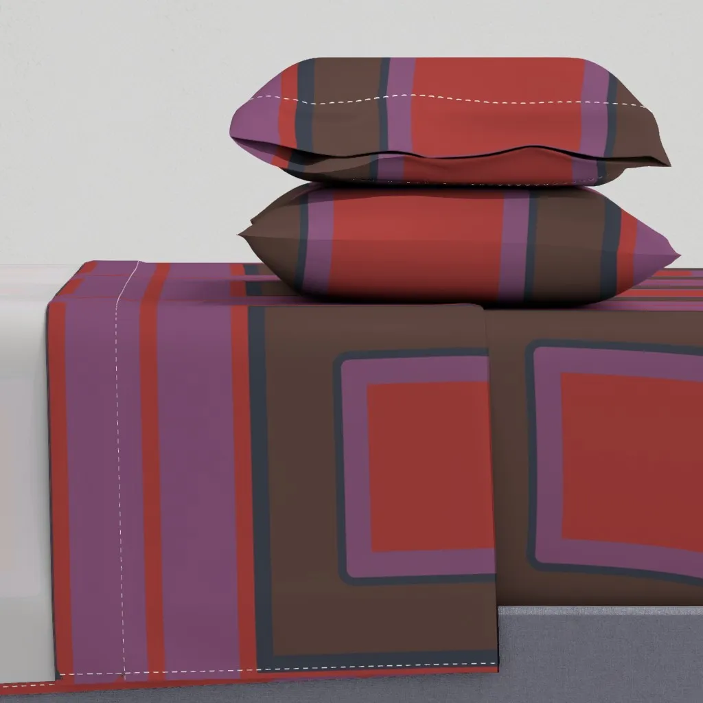 Simply Square Gdl Queen Sheet Set - Dark Red product