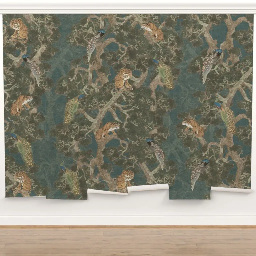 Sita Peel and Stick Wall Mural - Dark Teal product