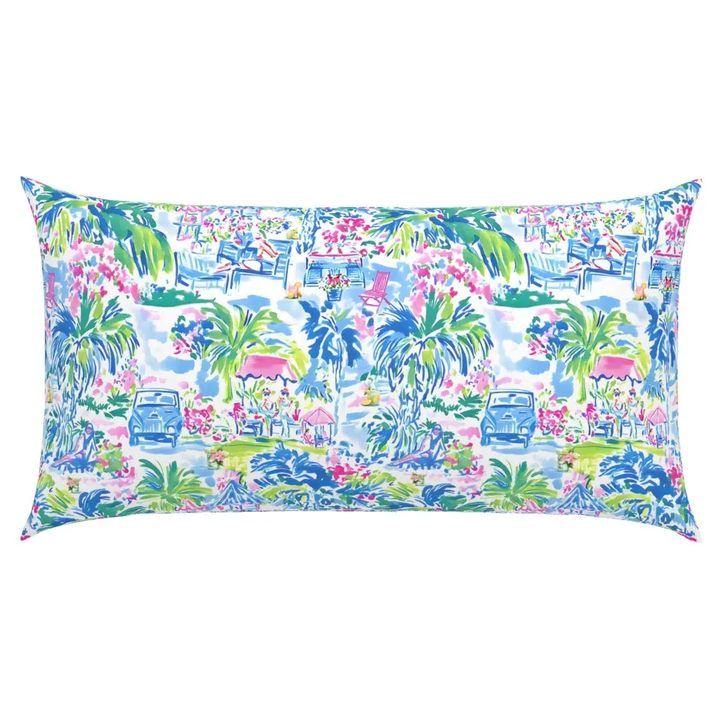 Sittin'-N-Sippin' King Pillow Sham - Blue product