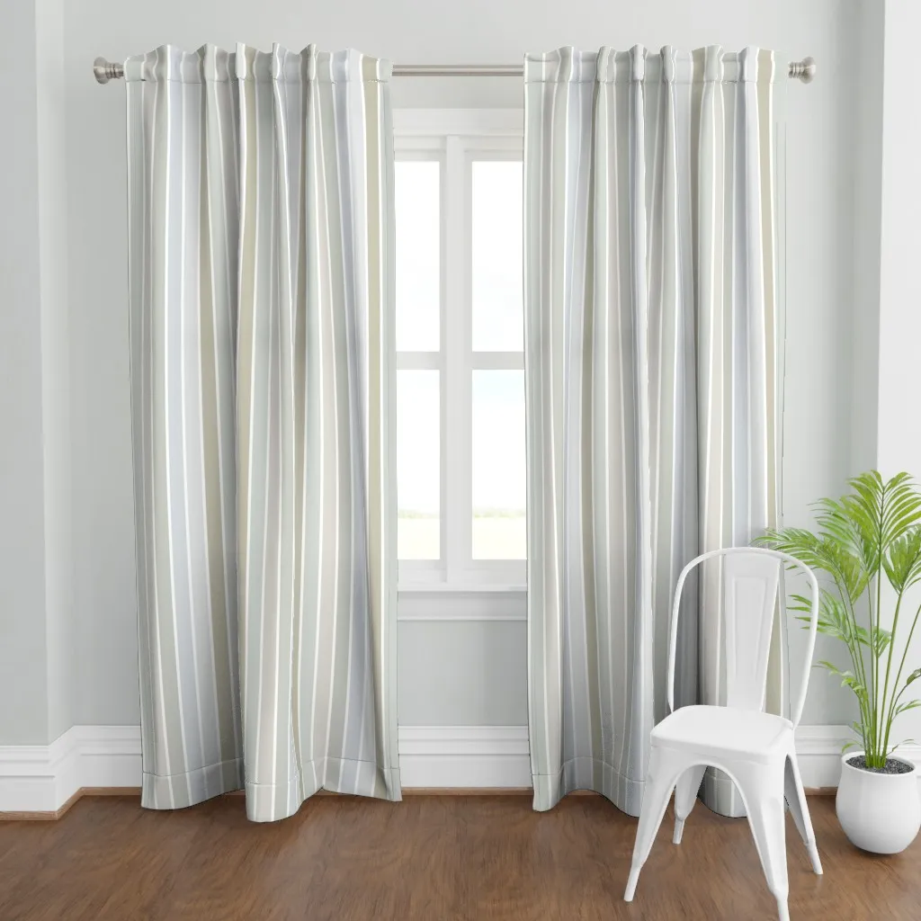 Six Color Vertical Curtain Panel - Gray product