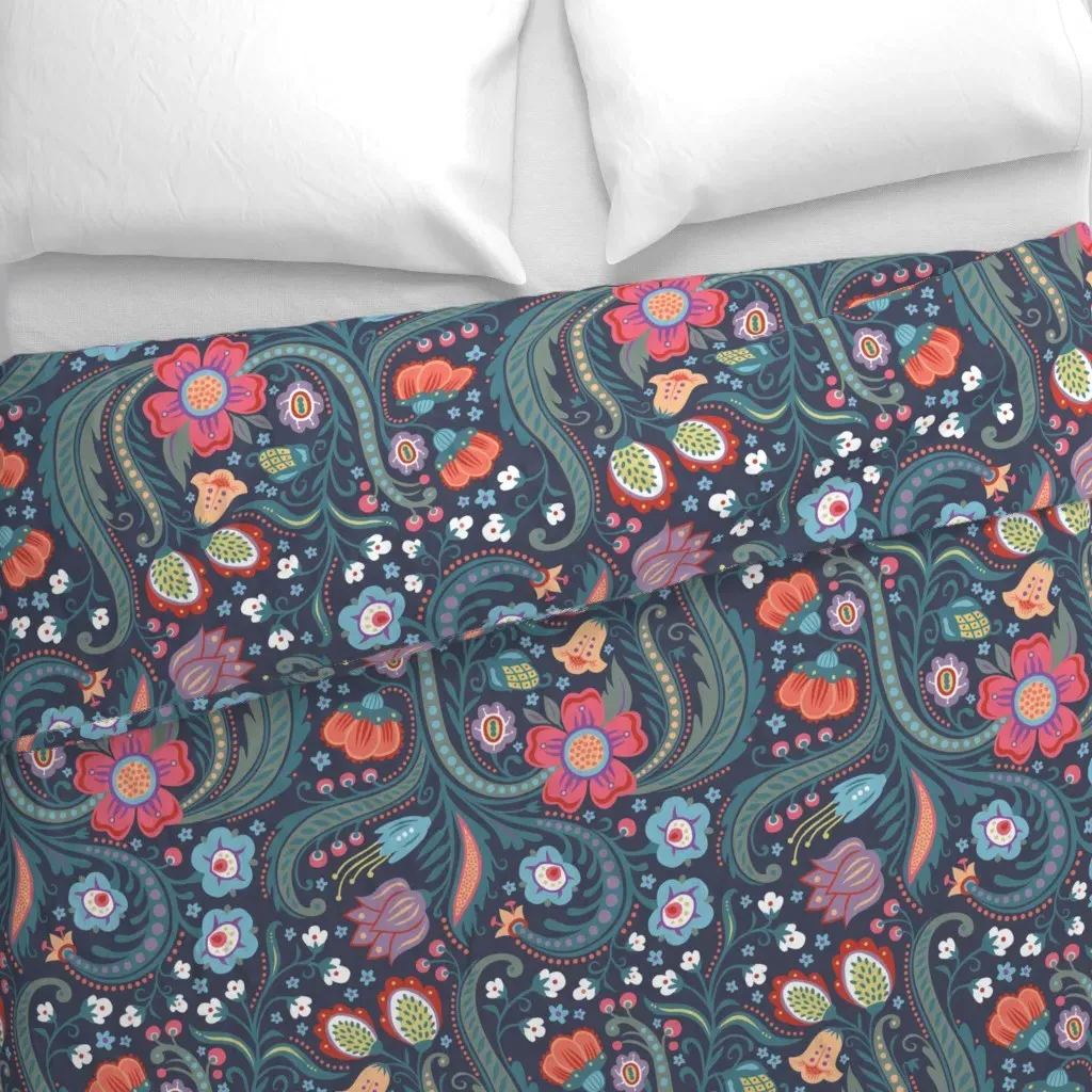 Skandelska Duvet Cover - Teal alternate view
