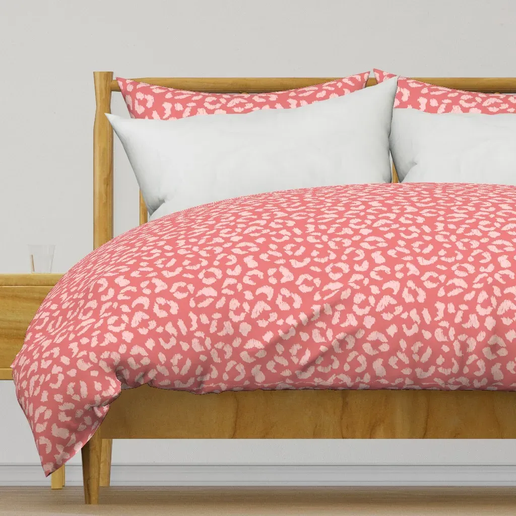 Sketchy Ikat Leopard Duvet Cover product