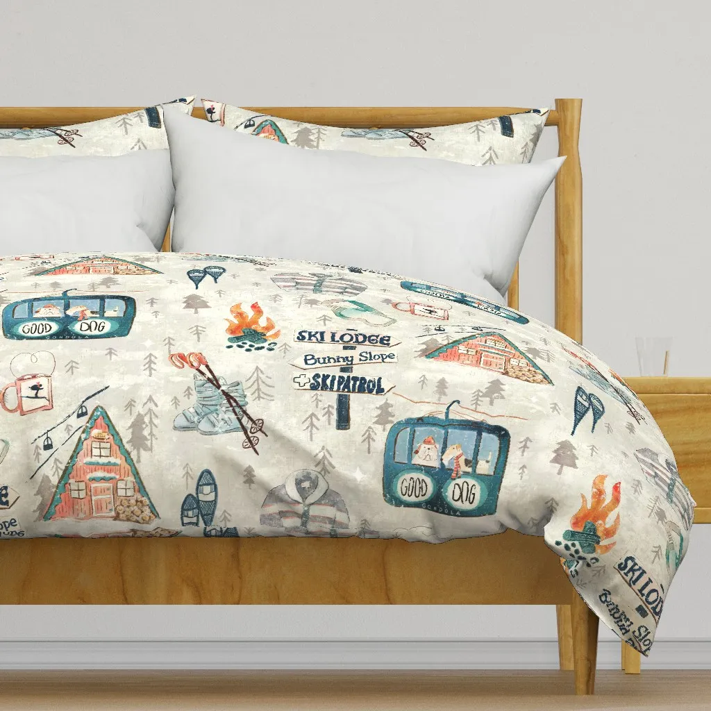 Ski Lodge Large Duvet Cover - Off-White product
