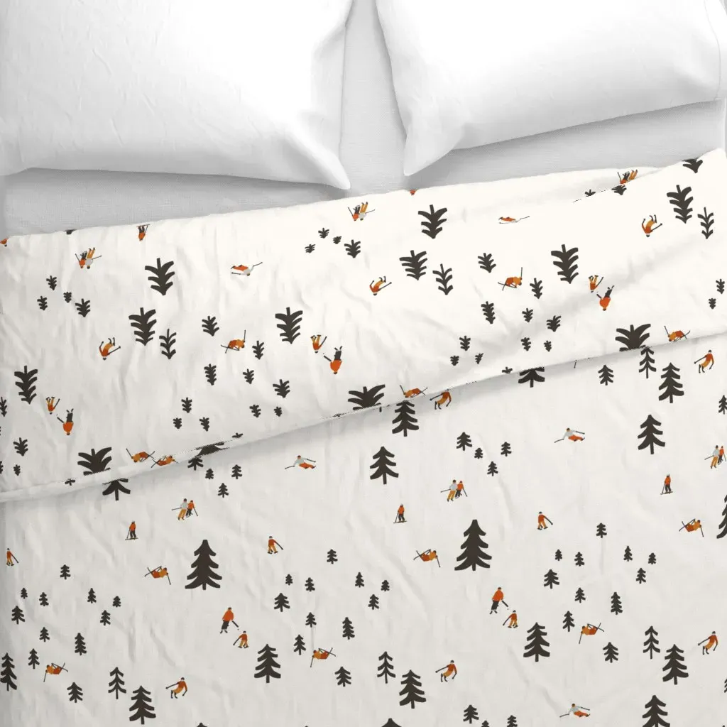 Ski-Slope-Collection Ski Slope Duvet Cover - Dark Brown alternate view